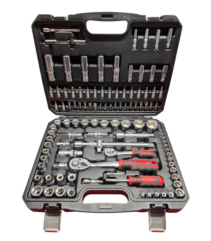 جعبه بکس 110پارچه درایو 1/4 و 1/2 اشمیت SCHMITH مدل SCH01Z01110 به سفارش لهستان